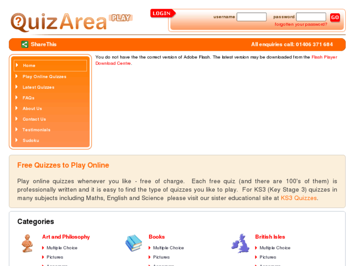 www.onlinequizarea.com
