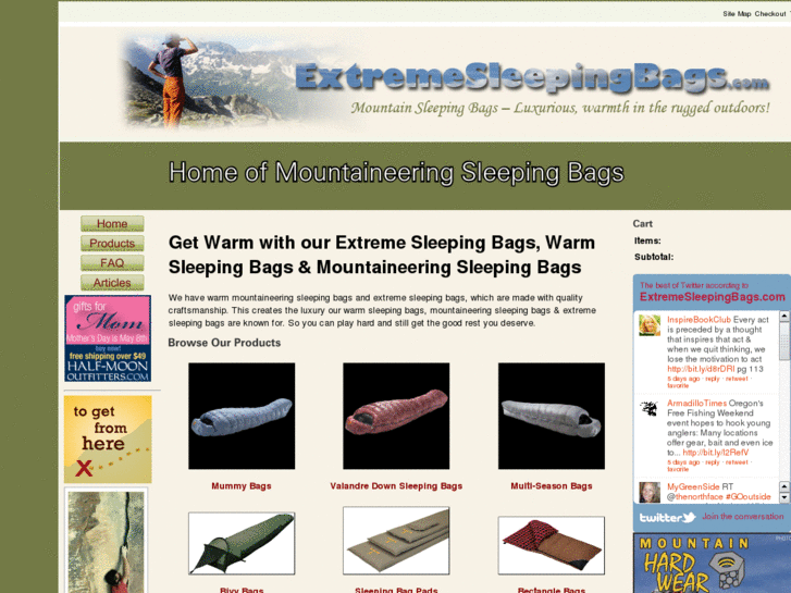 www.extremesleepingbags.com