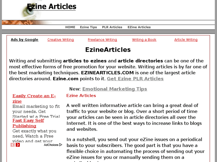 www.ezinearticles.ca