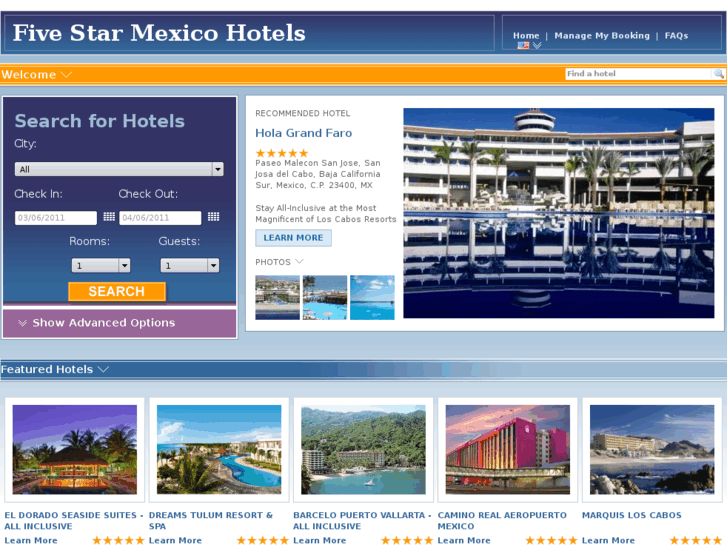 www.fivestarmexicohotels.com