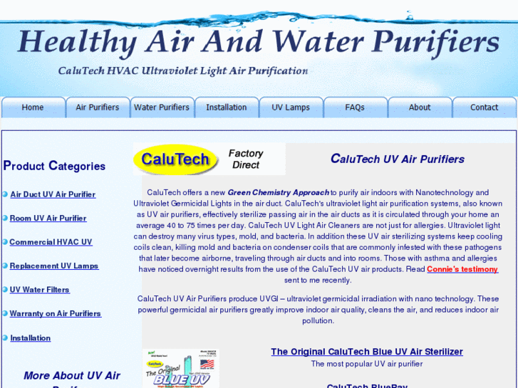 www.healthyairandwaterpurifiers.com
