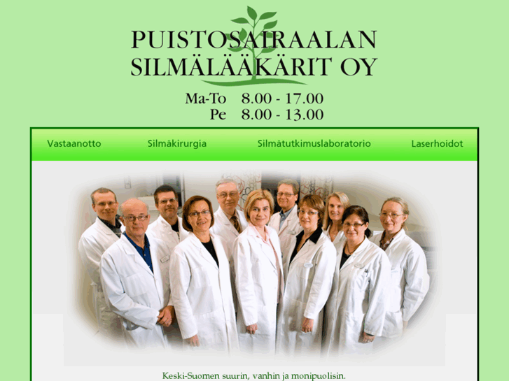 www.puistosairaalansilmalaakarit.fi