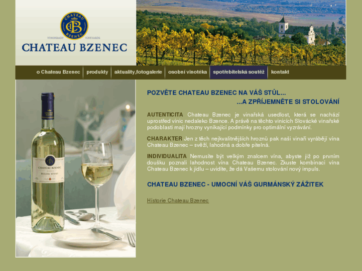 www.chateaubzenec.cz