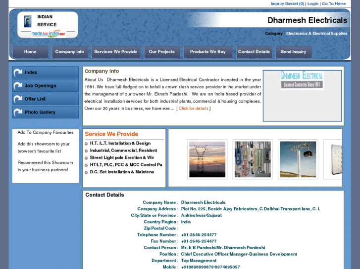 www.dharmeshelectricals.com