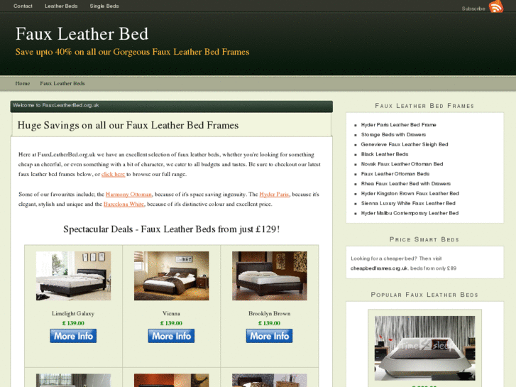 www.fauxleatherbed.org.uk