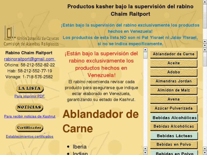 www.koshervenezuela.com