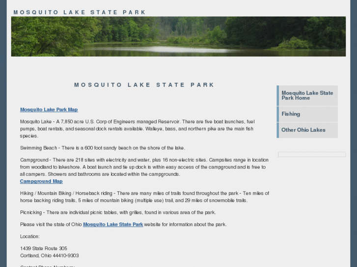 www.mosquito-lake-state-park.org