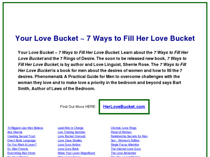 www.yourlovebucket.com