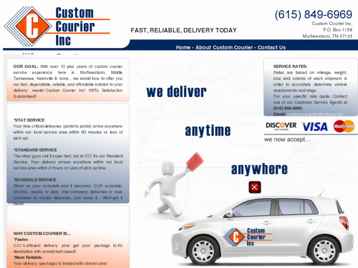 www.customcourierinc.com