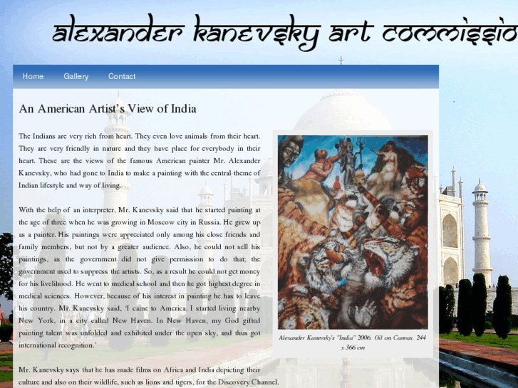 www.alexanderkanevskyartcommissionindia.com