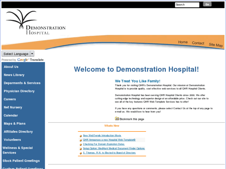 www.demohospital.com