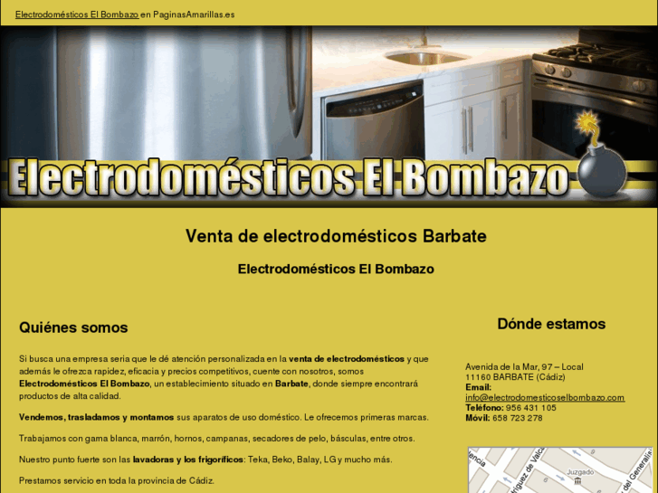 www.electrodomesticoselbombazo.com