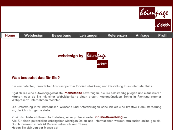 www.heimpage-bewerbung.com