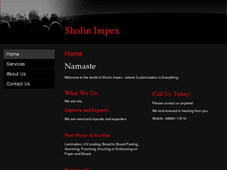 www.sholinimpex.com