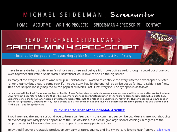 www.ifiwrotespiderman4.com