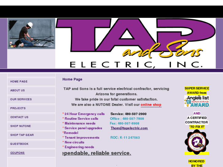 www.tapandsonselectric.com