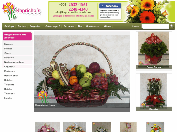 www.caprichosfloristeria.com