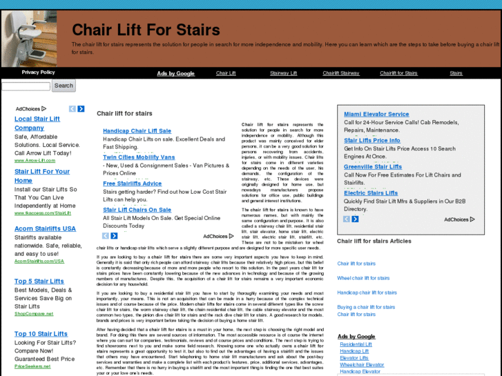 www.chairliftforstairs.net