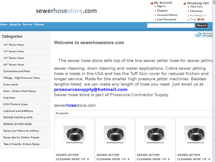 www.sewerhosestore.com