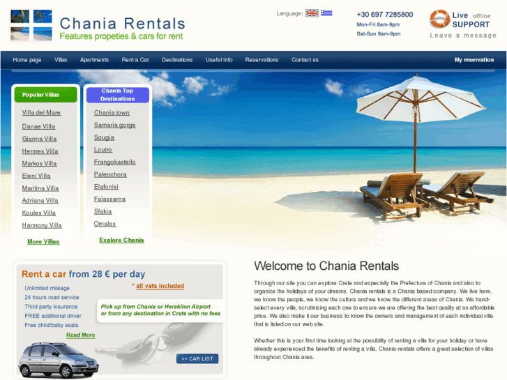 www.chania-rentals.com