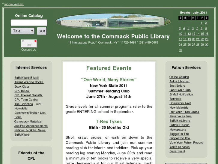 www.commackpubliclibrary.org