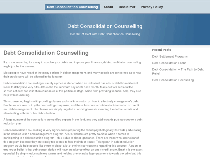 www.debtconsolidationcounselling.com