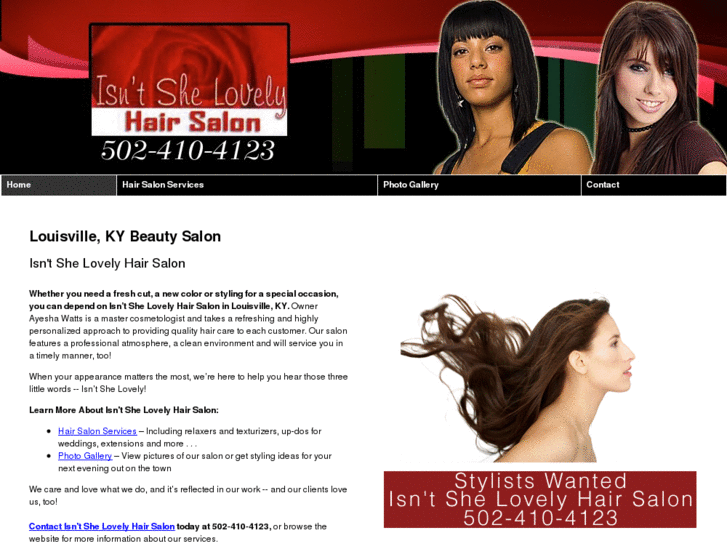 www.isntshelovelyhairsalon.com