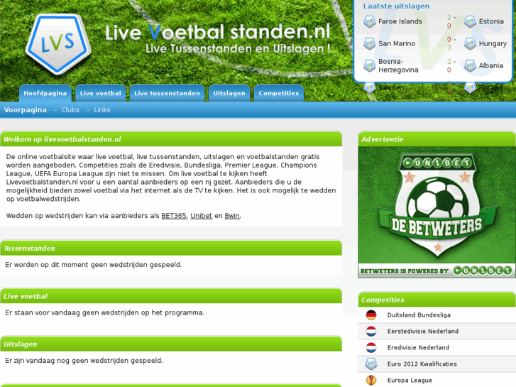 www.livevoetbalstanden.nl