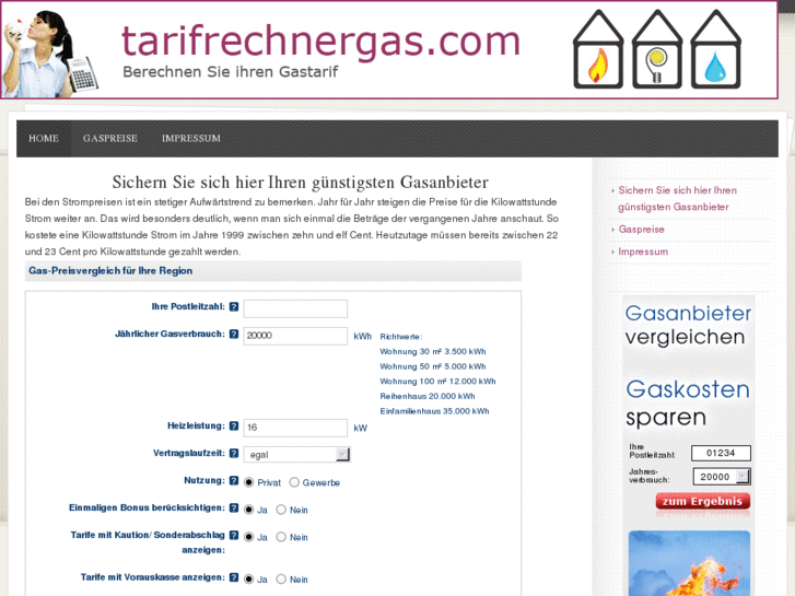 www.tarifrechnergas.com