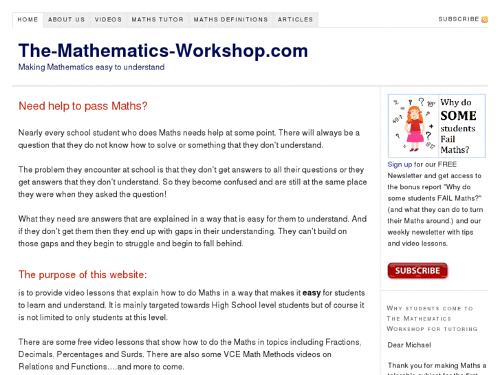 www.the-mathematics-workshop.com