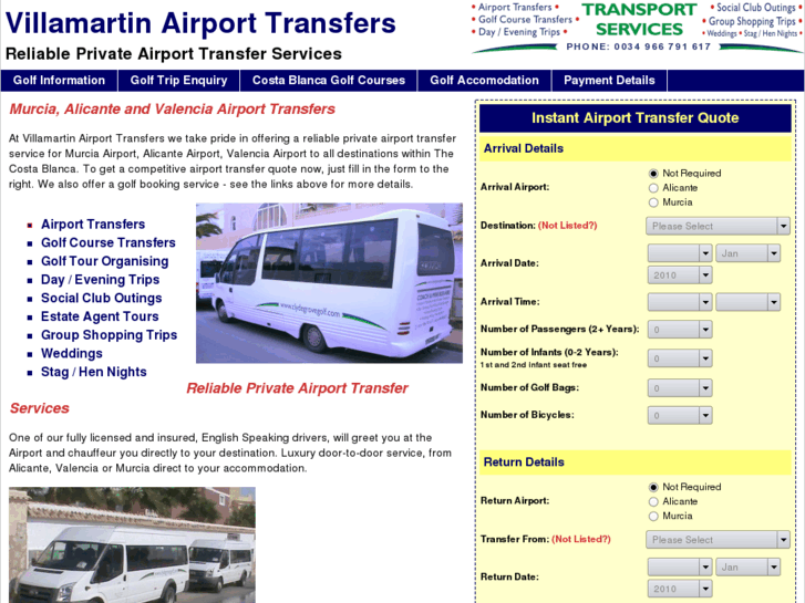 www.villamartintransfers.com