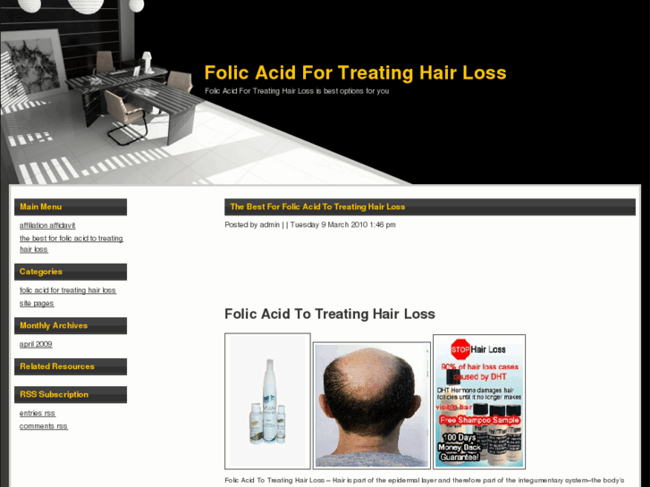 www.folicacidfortreatinghairloss.com