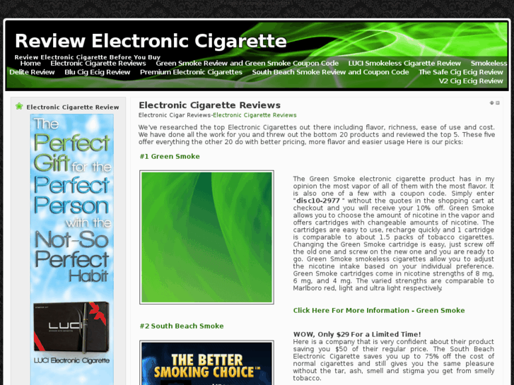 www.reviewelectroniccigarette.com