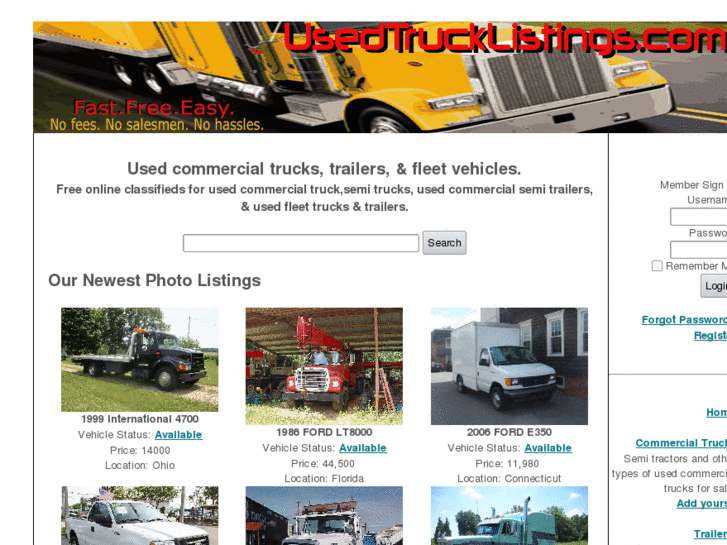 www.usedtrucklistings.com