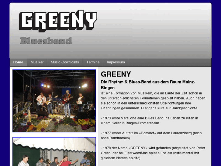 www.greeny-bluesband.com