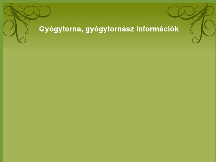 www.gyogytornasz.info