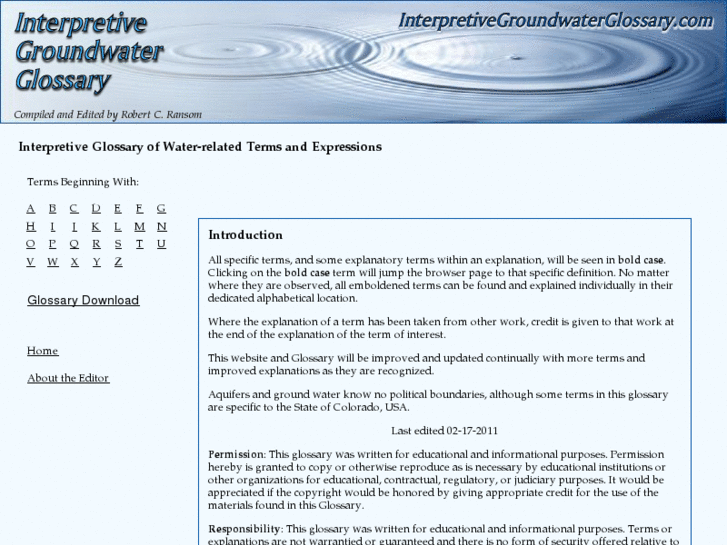 www.interpretivegroundwaterglossary.com