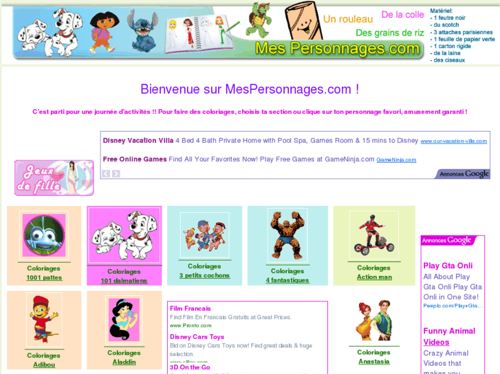 www.mespersonnages.com