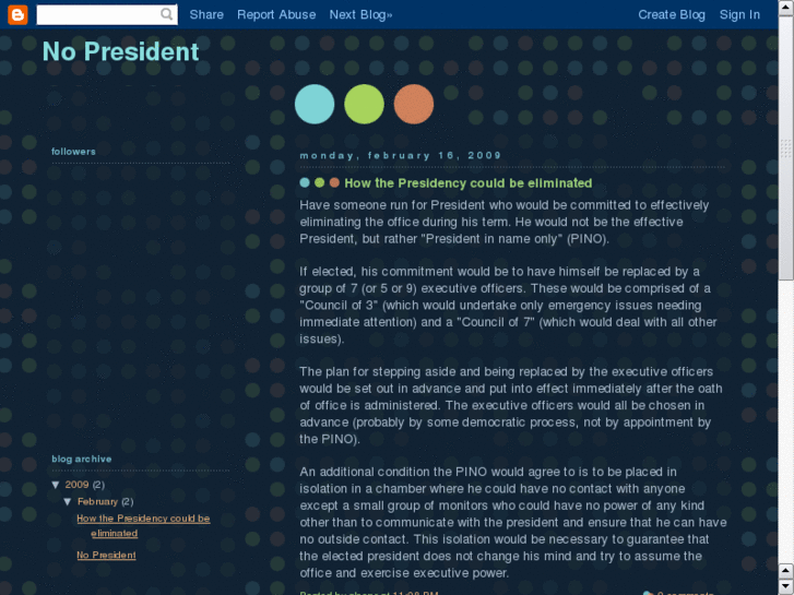 www.nopresident.com