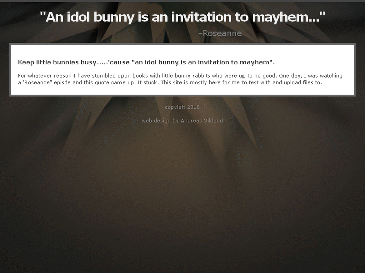 www.theidlebunny.com