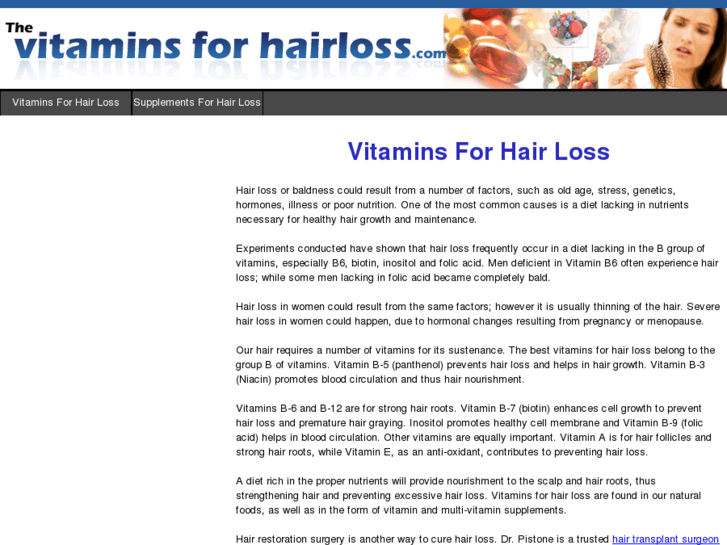 www.thevitaminsforhairloss.com