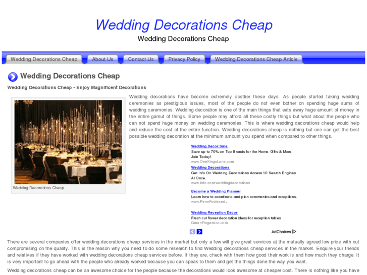 www.weddingdecorationscheap.org