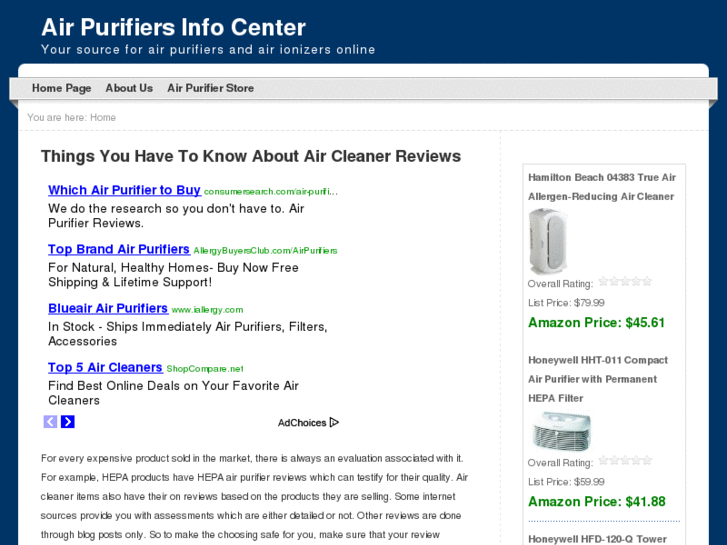 www.airpurifiersinfocenter.com