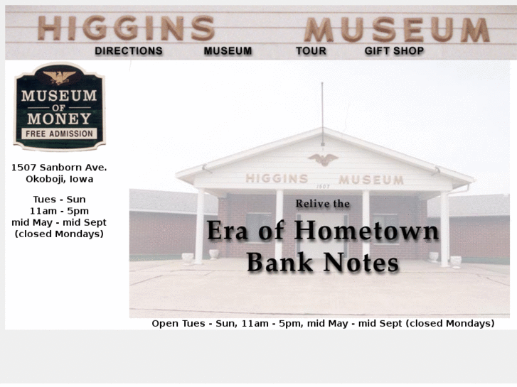 www.higginsmuseum.org