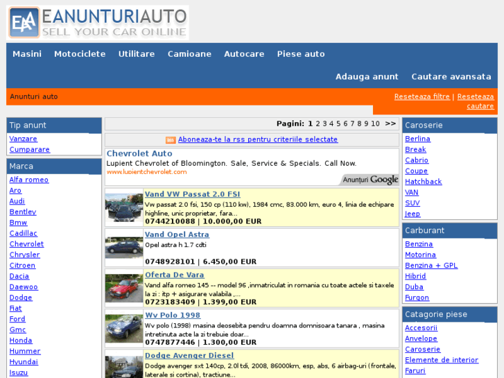 www.eanunturiauto.ro