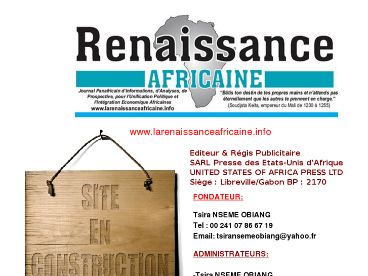 www.larenaissanceafricaine.info