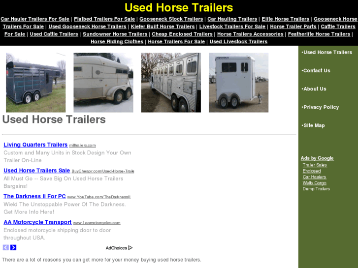 www.usedhorsetrailers.org