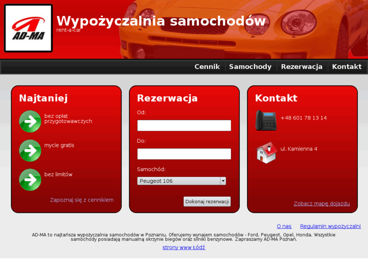 www.adma-wypozyczalnia.pl