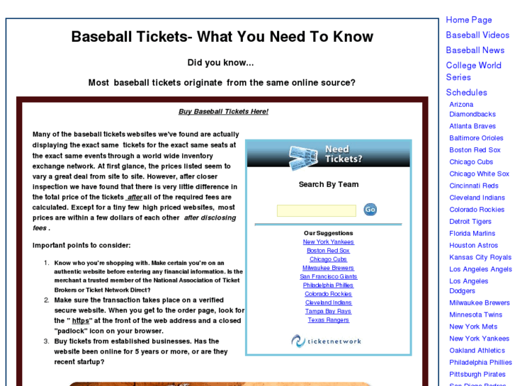 www.baseballtickets-101.com