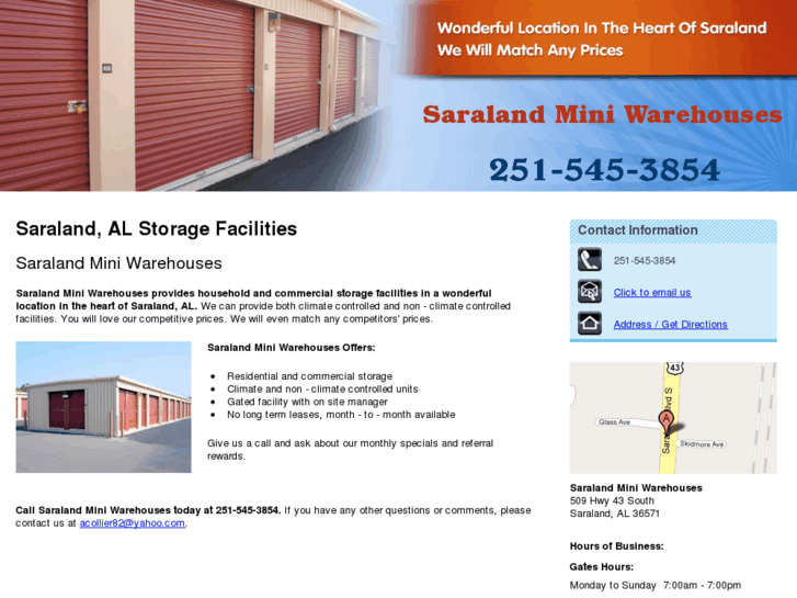 www.saralandminiwarehouses.com